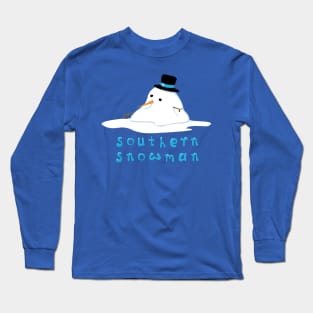 Southern Snowman Long Sleeve T-Shirt